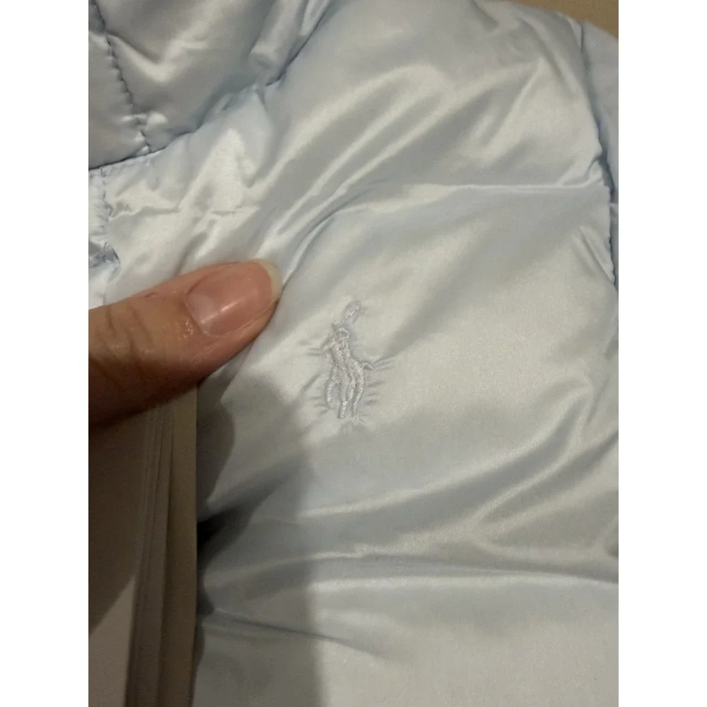RALPH LAUREN DOWN BABY BLUE BUNTING &‎ JACKET SIZE 9mth NWT **Separates In Two**